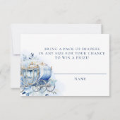 Invitation Un tirage au sort de couche de douche royale bleu  (Dos)