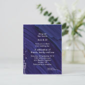 Invitation Un toast! (bleu) 4.25x5.5 (Debout devant)