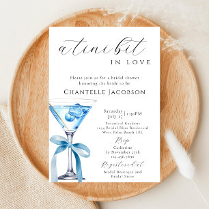 Invitation Un tout petit peu amoureux Bridal Shower Blue Mart