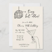 Invitation Un tout petit peu plus vieux Disco Ball Anniversai (Devant)