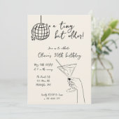 Invitation Un tout petit peu plus vieux Disco Ball Anniversai (Debout devant)