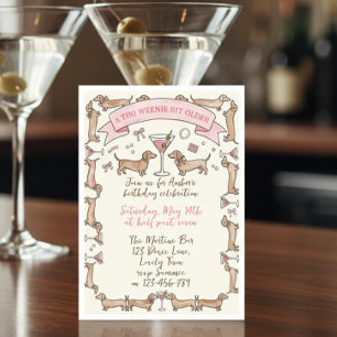 Invitation Un tout petit peu plus vieux Martini d'anniversair
