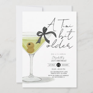 Invitation Un tout petit peu plus vieux Olive Martini Invitat
