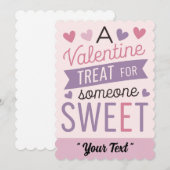 Invitation Un Traitement de la Saint-Valentin pour quelqu'un (Devant / Derrière)
