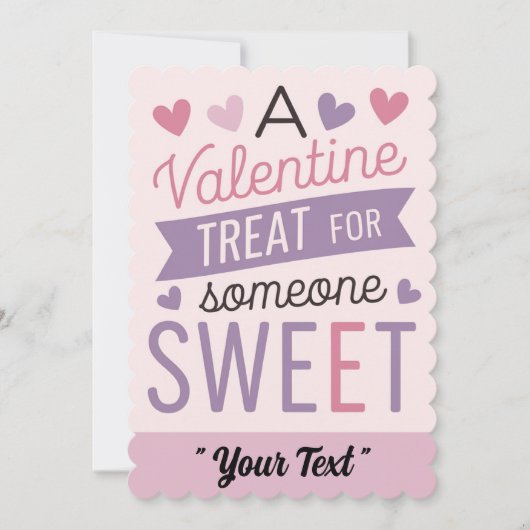Invitation Un Traitement de la Saint-Valentin pour quelqu'un (Devant)