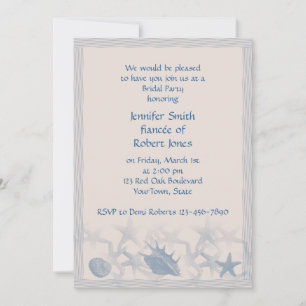 Invitation Un trésor de l'invitation à la douche nuptiale