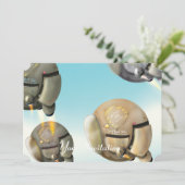 Invitation Un vaisseau spatial qui traverse une planète (Debout devant)