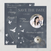 Invitation Un Vrai Conte de Fées Ajoutez Votre Photo Mariage (Devant / Derrière)