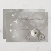 Invitation Un vrai Mariage de conte de fées (Devant / Derrière)