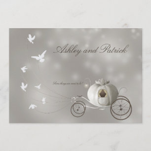 Invitation Un vrai Mariage de conte de fées