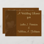 Invitation "Un Wedding shower pour ___" (Devant / Derrière)