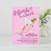 Invitation Un week-end de célibataire avec la mariée dans un  (Debout devant)