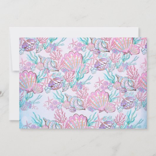 Invitation Under the Sea Animals Thank You Cards with Photo (Dos)