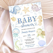 Invitation Under The Sea Baby Shower Boy Ocean