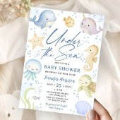 Invitation Under The Sea Baby Shower Cute Ocean
