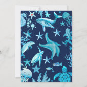 Invitation Under the Sea birthday invitation, ocean boy (Dos)