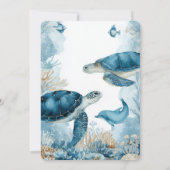 Invitation Under the Sea Blue Ahoy It's a Boy Baby Shower (Dos)