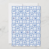 Invitation Under the sea cute turtle blue baby shower (Dos)