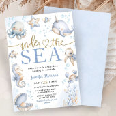 Invitation Under The Sea Ocean Animals Boy Baby Shower