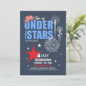 Invitation Under the Stars and Stripes 4 juillet ID1107 (Debout devant)