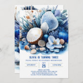 Invitation Undersea Adventure Boy Anniversaire (Devant / Derrière)