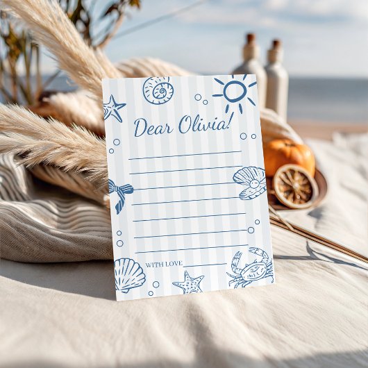 Invitation Underwater World Birthday Time Capsule