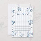 Invitation Underwater World Birthday Time Capsule (Devant)