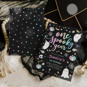 Invitation Une année Éffrayante mignonne Halloween Ghost 1er 