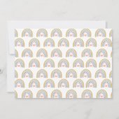 Invitation Une aquarelle sauvage Premier anniversaire de la f (Dos)