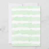 Invitation Une aventure sans genre attend le baby shower vert (Dos)