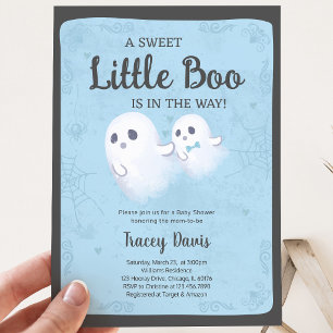 Invitation Une Baby Shower A Little Boo
