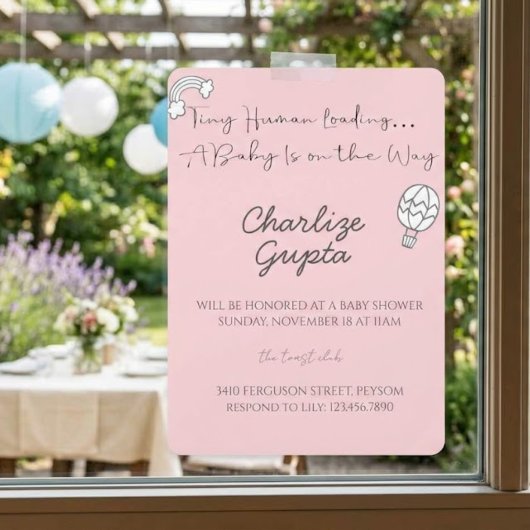 Invitation Une Baby-Shower Bébé en Route