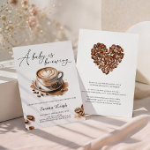 Invitation Une Baby Shower Café 'Un Bébé se Prépare'