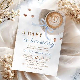 Invitation Une Baby Shower Café Un Bébé se Prépare