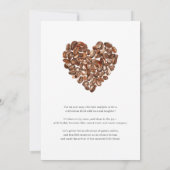 Invitation Une Baby Shower Café 'Un Bébé se Prépare' (Dos)