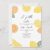 Invitation Une Baby Shower Citron Pastel Mignonne (Devant)