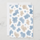 Invitation Une Baby Shower Cowboy pour Petit Garçon (Dos)