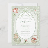 Invitation Une Baby Shower Fruitée pour un Bébé Adorable (Devant)