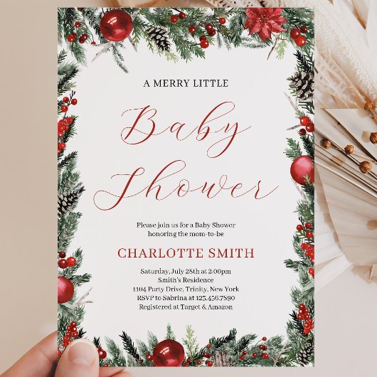 Invitation Une Baby Shower Joyeuse et Petite