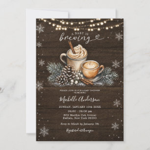 Invitation Une Baby Shower Lapin "Un Bébé Est En Train De Bra