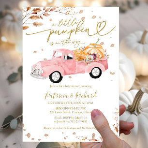 Invitation Une Baby Shower Petit Citrouille