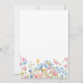 Invitation Une Baby Shower Petite Fleur Sauvage (Dos)