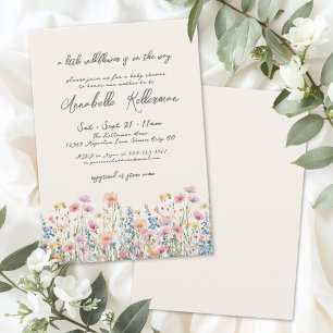 Invitation Une Baby Shower Petite Fleur Sauvage