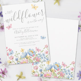 Invitation Une Baby Shower Petite Fleur Sauvage
