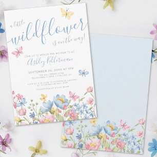 Invitation Une Baby Shower Petite Fleur Sauvage