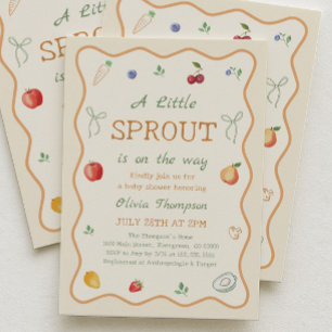 Invitation Une Baby Shower Petite Pousse