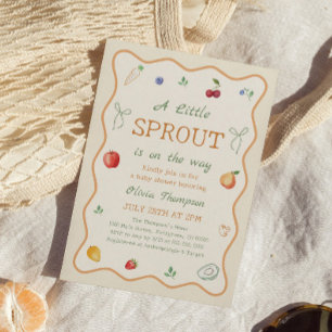 Invitation Une Baby Shower Petite Pousse
