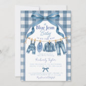 Invitation Une Baby Shower pour un garçon au thème de Blue Je (Devant)