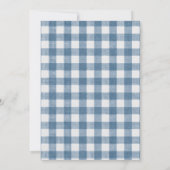 Invitation Une Baby Shower pour un garçon au thème de Blue Je (Dos)