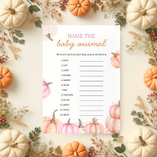 Invitation Une Baby Shower pour un Petit Citrouille | Jeu de